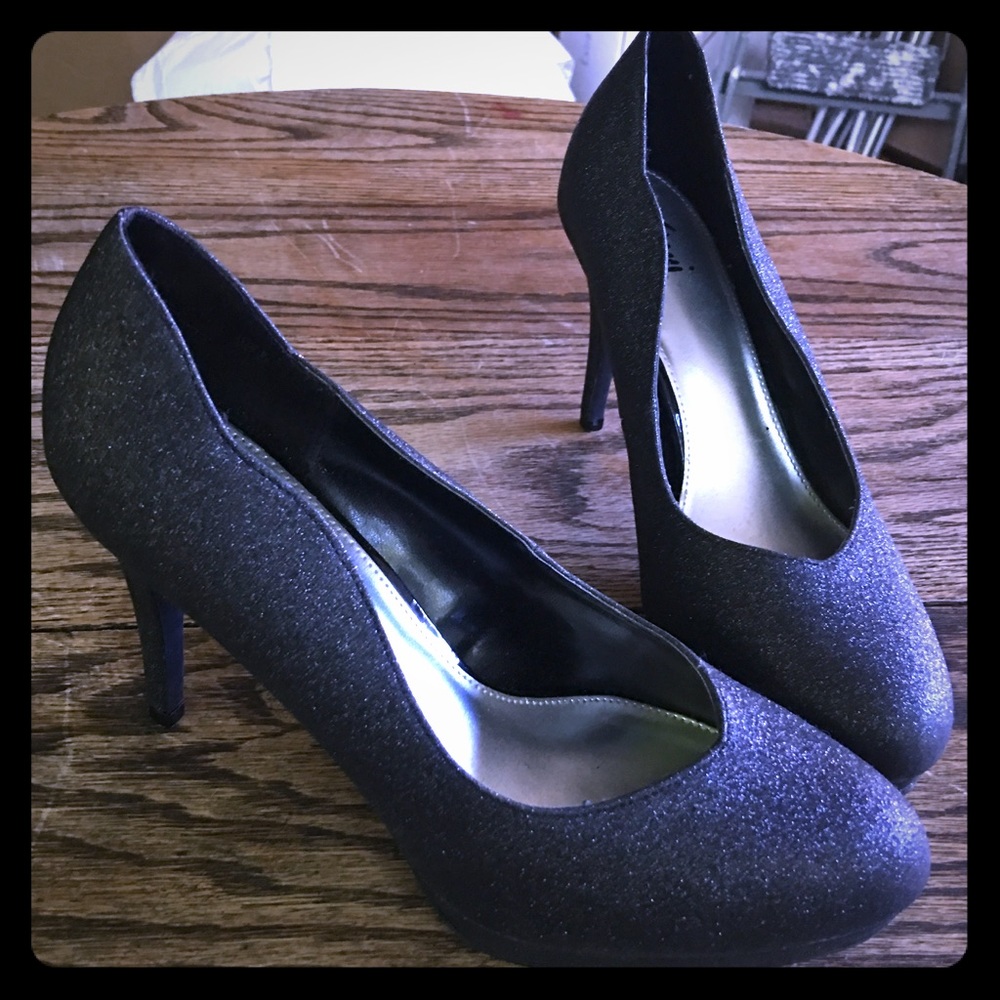 Black Sparkly Heels