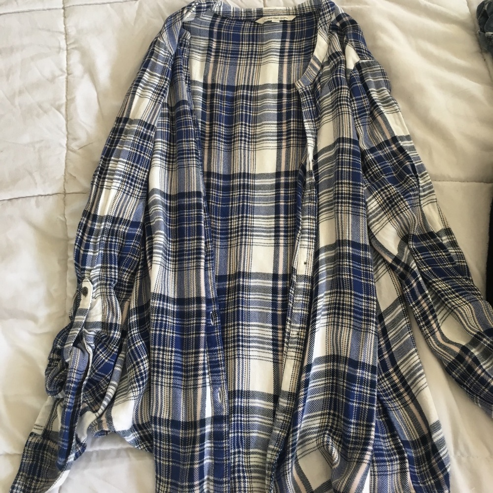 Blue and white Calvin Klein Flannel