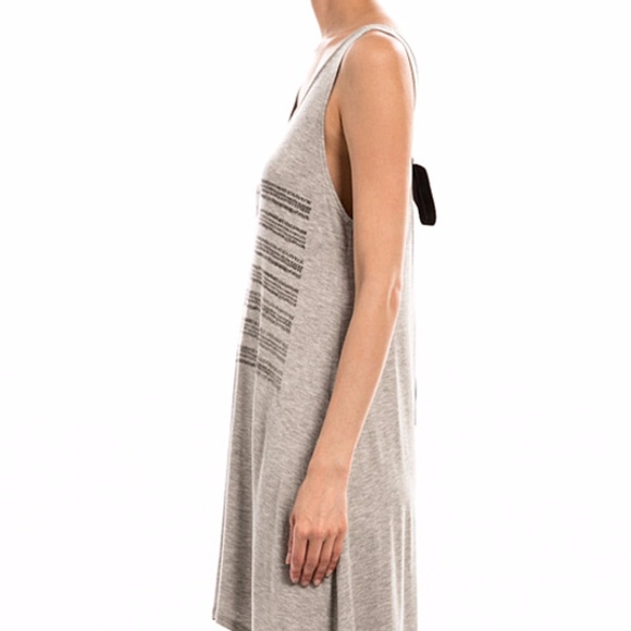 American Flag Printed Back Ribbon Detail Dress - Picture 3 of 7