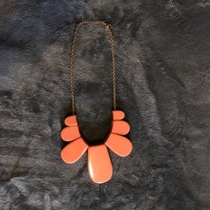 Peach statement necklace
