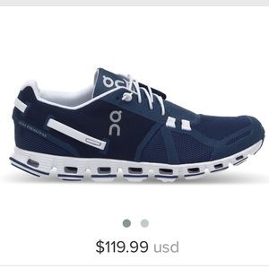 ON Cloud Running Shoes in Denim/White