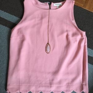 Scallop Preppy tank top