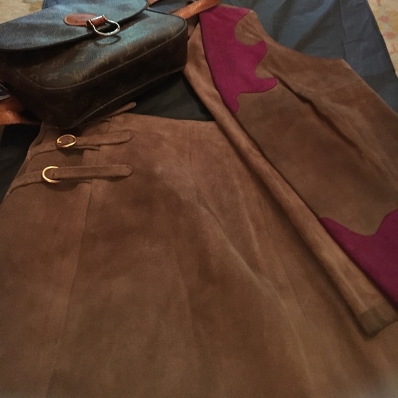 Vintage suede leather bundle