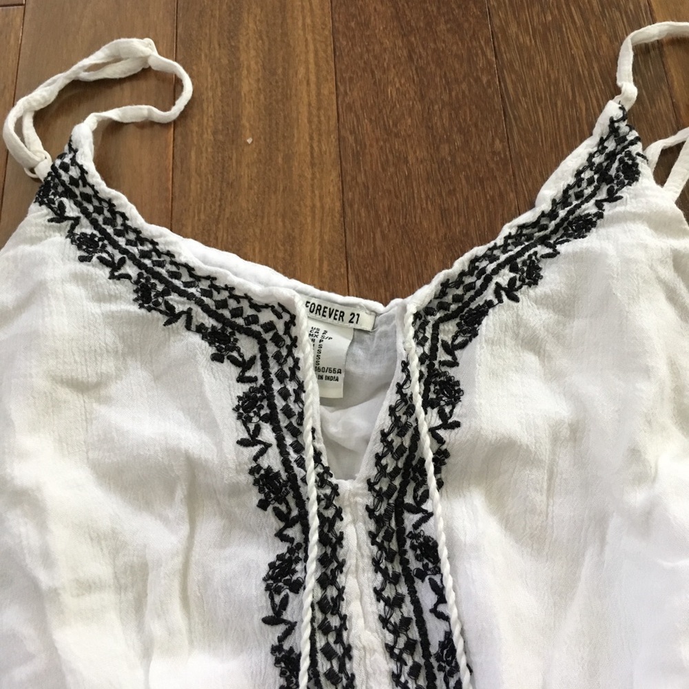 White F21 Romper
