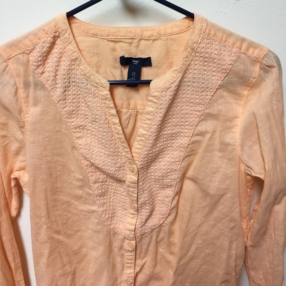 Small peach thin cotton top