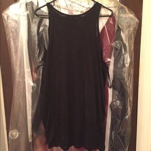 Semi-sheet black dress