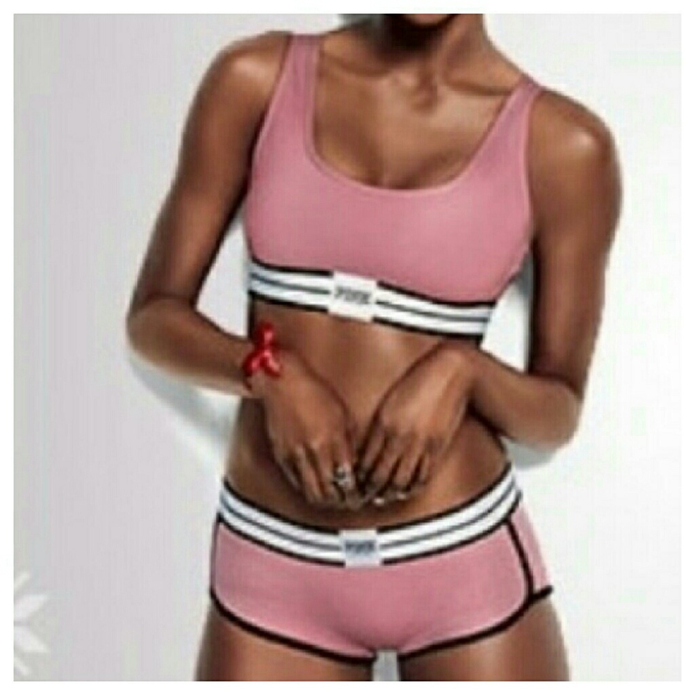 PINK Victoria's Secret Bralette M & Boyshort L. - Picture 2 of 2