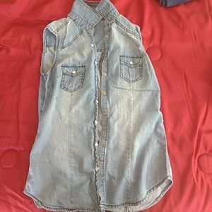 Faux Jean Vest