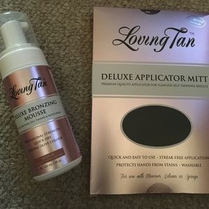 Loving tan self tanner & mitt
