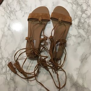 Steve Madden suede lace up sandals