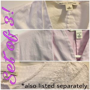 Set of 3 Banana Republic Work Blouses