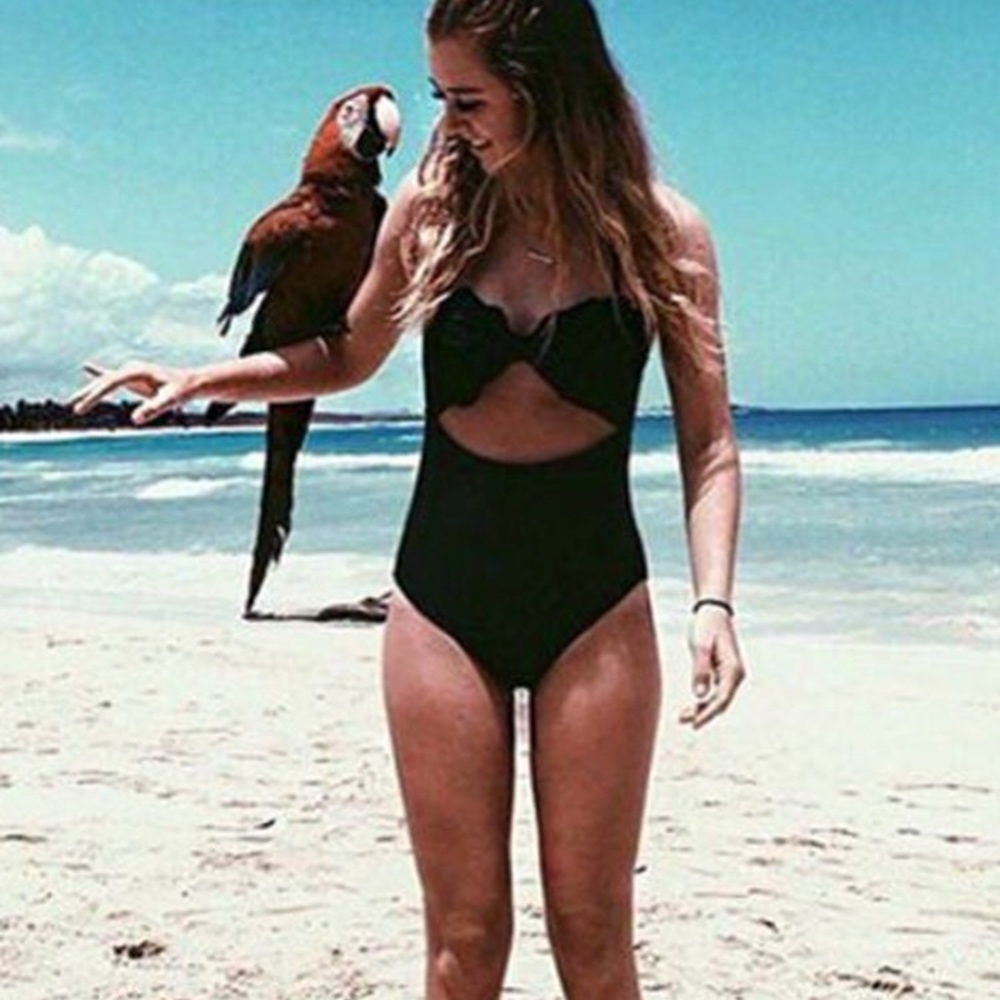 Black One-Piece Swimsuit