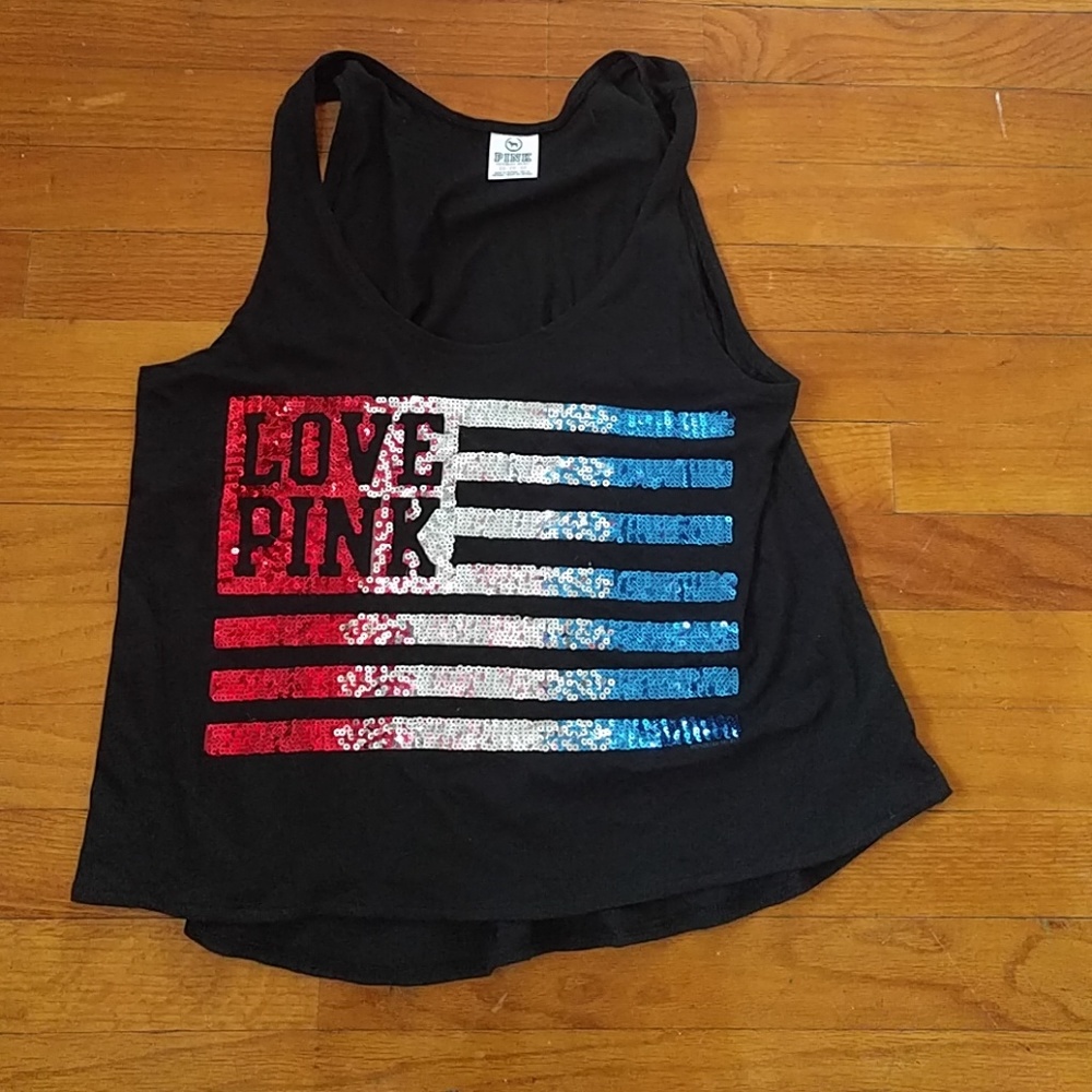 Pink Fourth of July tank top