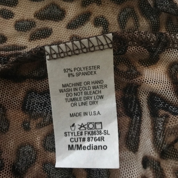 << Sheer Leopard Print Choker Wrap Tank Top >> - Picture 7 of 7