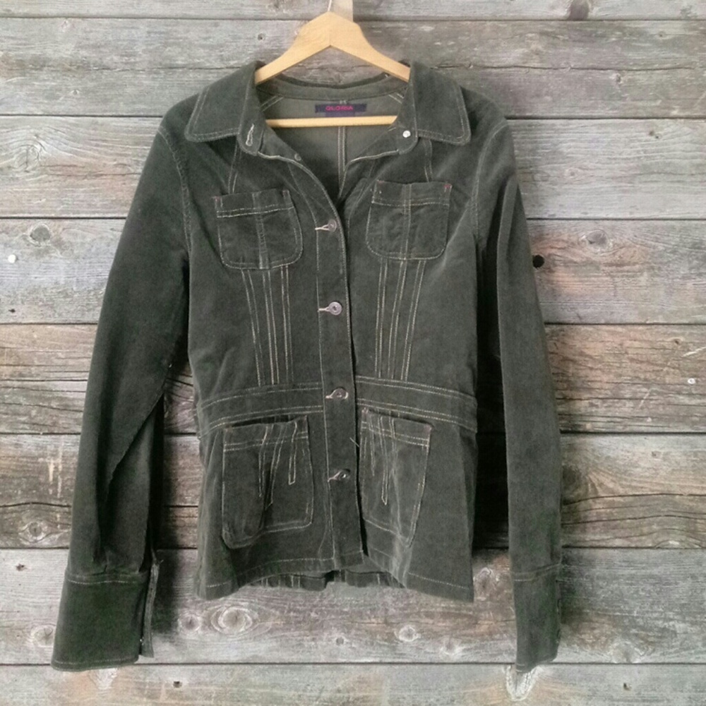 Jacket Medium long sleeve button front
