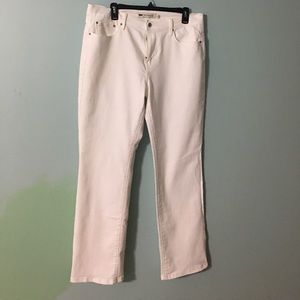 Levi size 14 white denim jeans