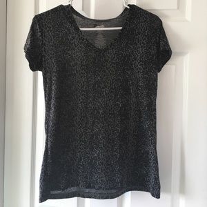 Leonard Print sheer workout T-Shirt