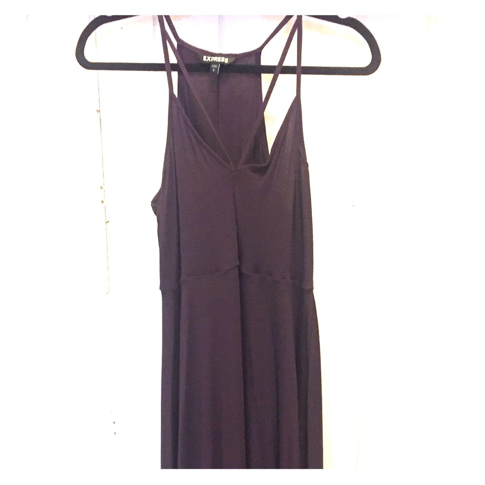 Strappy Plum swing dress