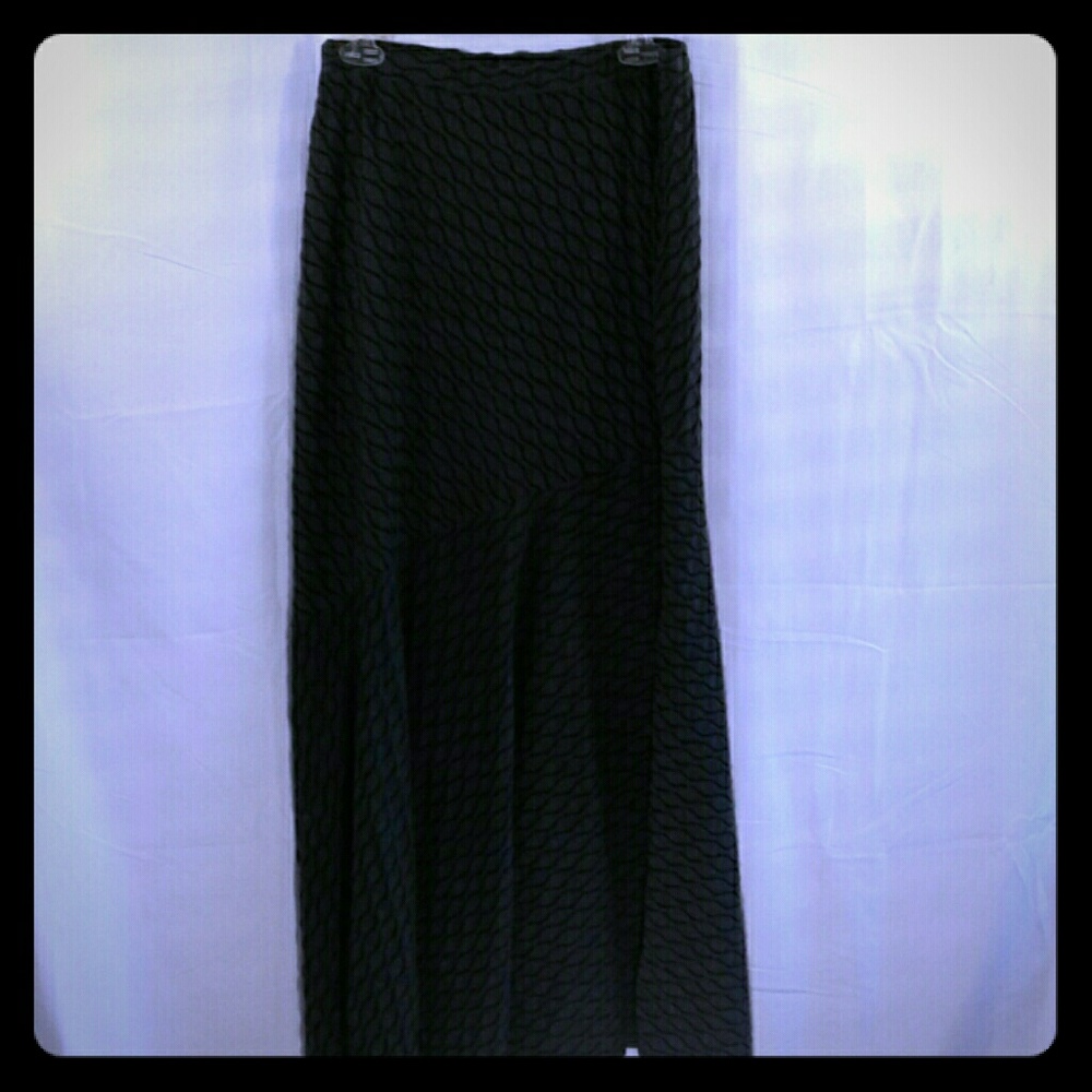 CATO skirt size small gray maxi swirl pattern