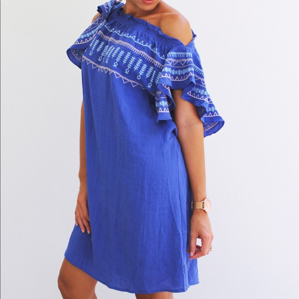 Embroidery Shift Dress