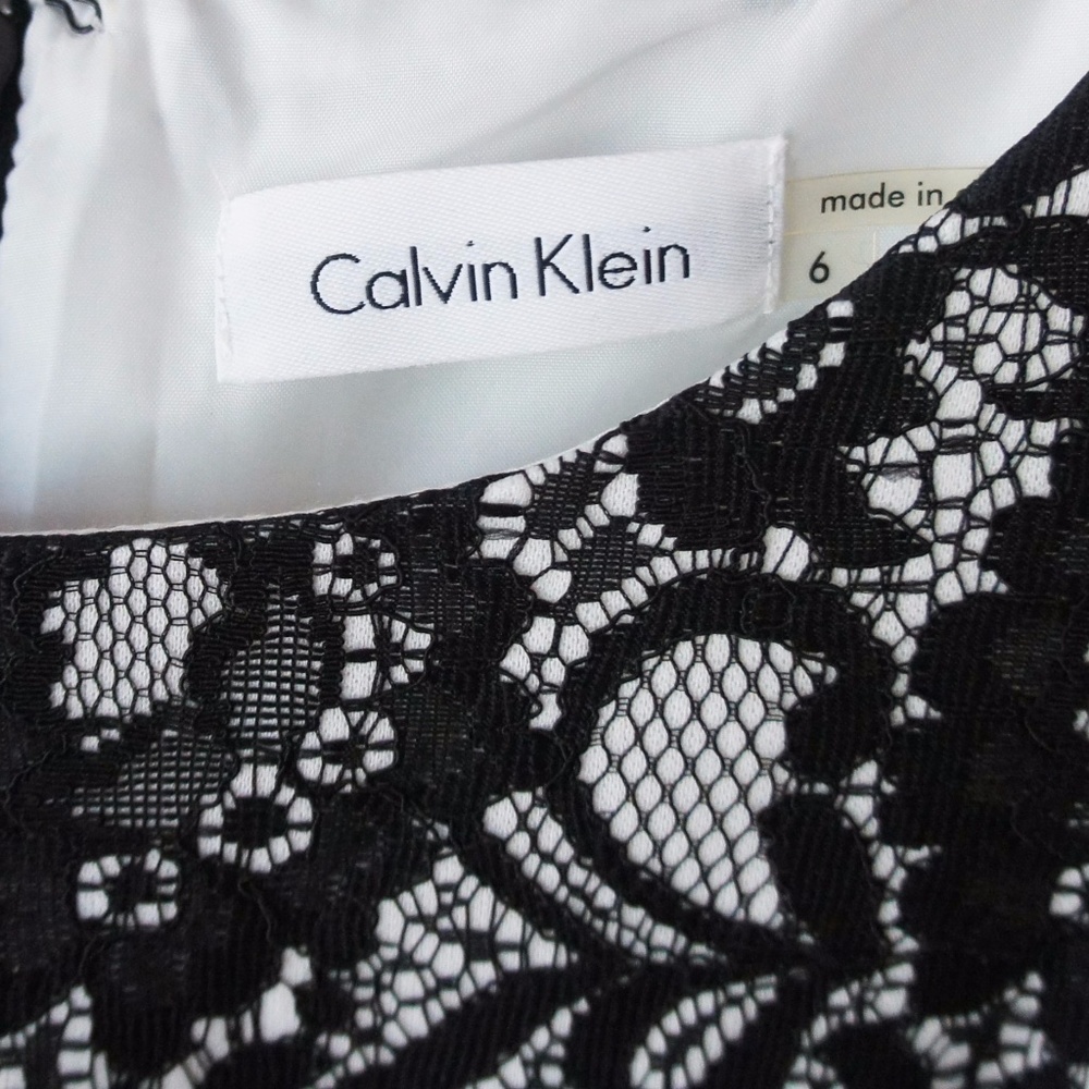 NWOT Calvin Klein Lace Sheath Dress - Size 6 - Picture 5 of 7