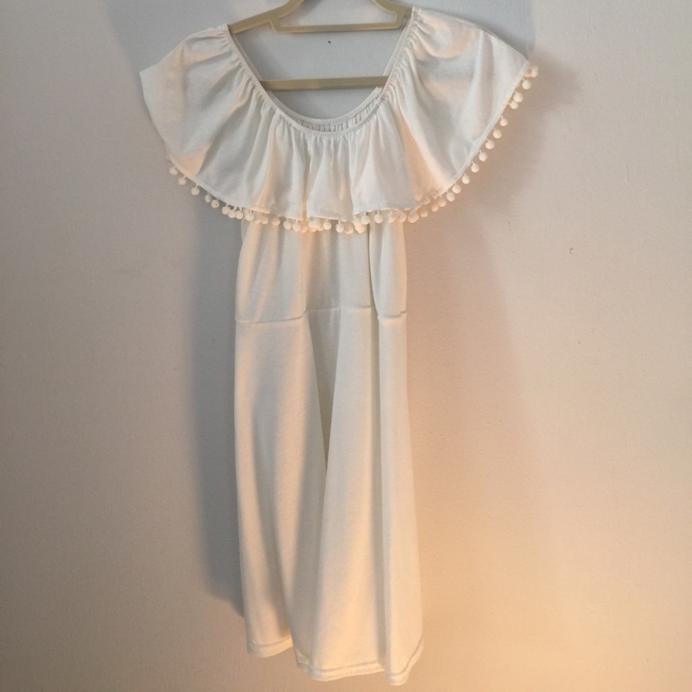 ASOS off the shoulder white dress