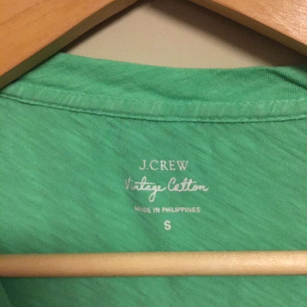 Light green J.Crew tee shirt
