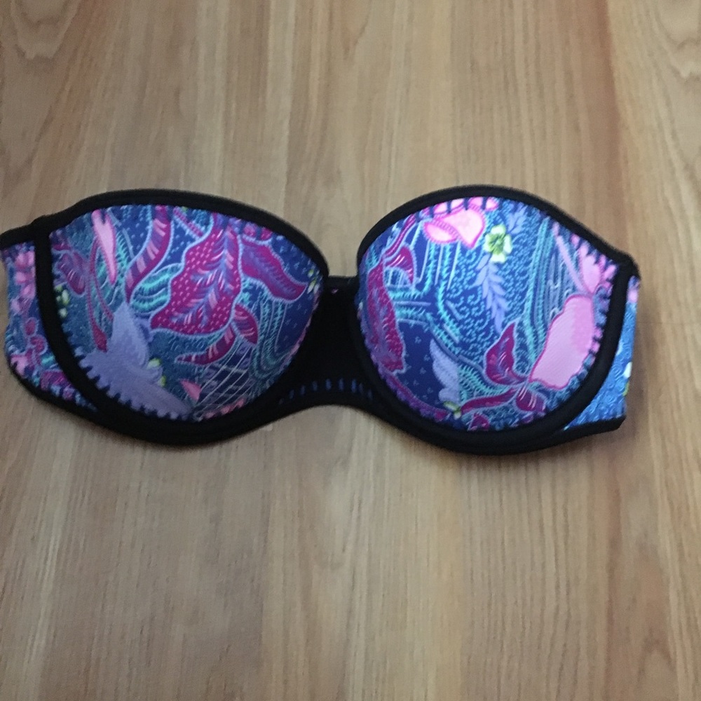 Victoria's Secret Strapless Paisley Bikini Top