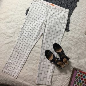 Joe Fresh windowpane ankle pants, size 14