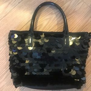 Black sequin Talbots hand bag