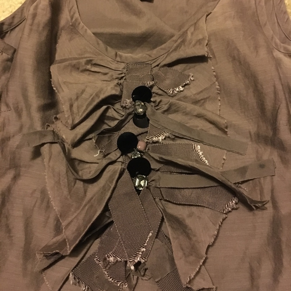 J. Crew ruffle tank