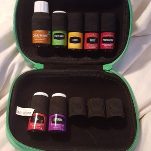 Young Living oils with carry case