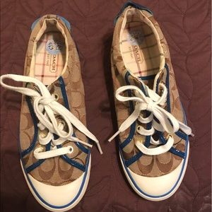 Blue Coach Tennis Shoes