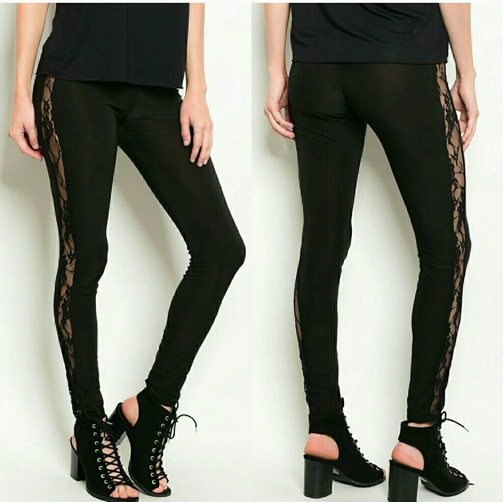 ▪️last 1▪️leggings with side lace trim▪️
