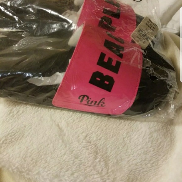 VS PINK BEACH PLEASE SLIDES SZ LARGE - Picture 3 of 4