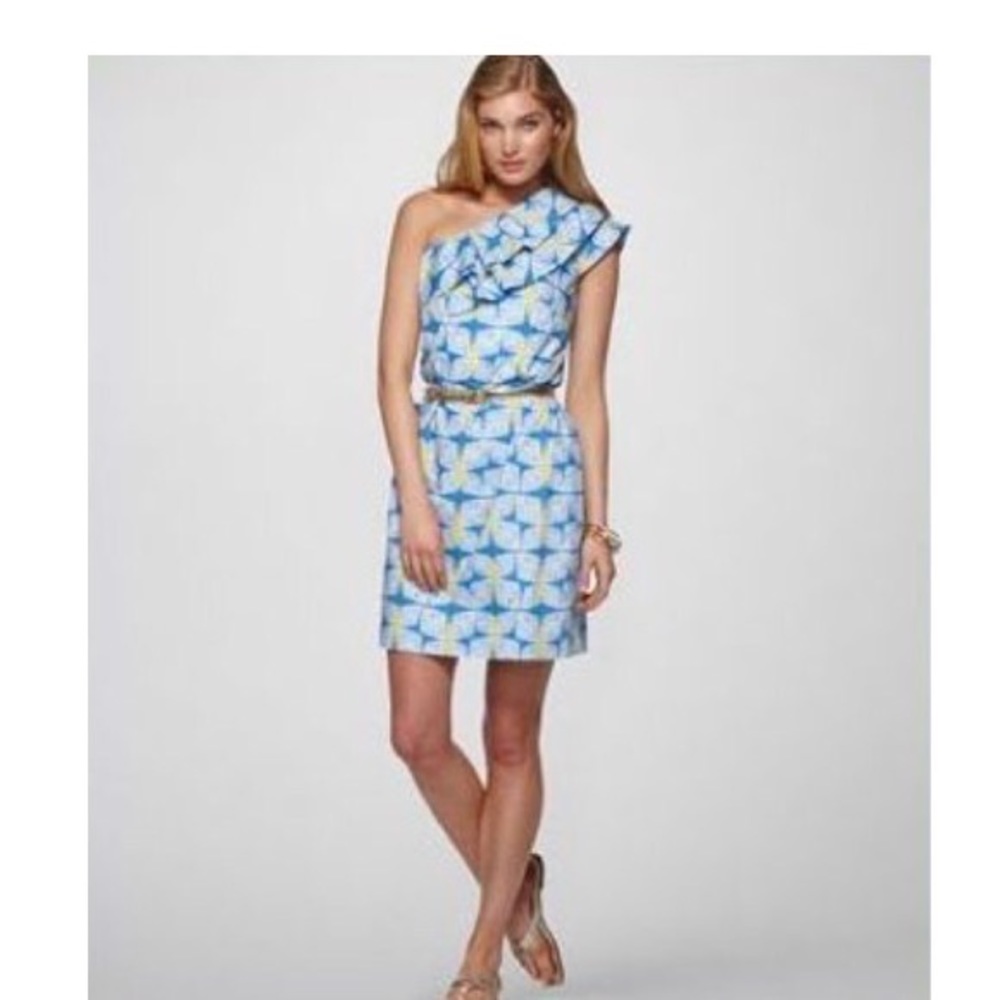 Lilly Pulitzer sz 0 one shoulder dress