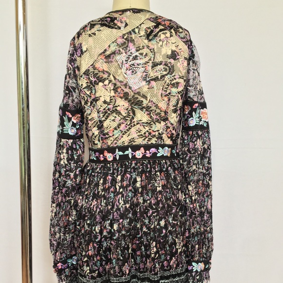 Free People Cherry Blossom Dress in Black - Picture 5 of 6