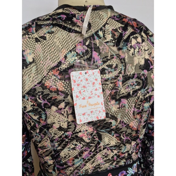 Free People Cherry Blossom Dress in Black - Picture 6 of 6