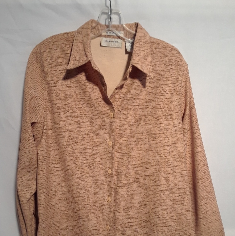 Animal Print Lemon Grass Blouse