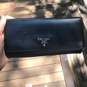 Black Prada wallet