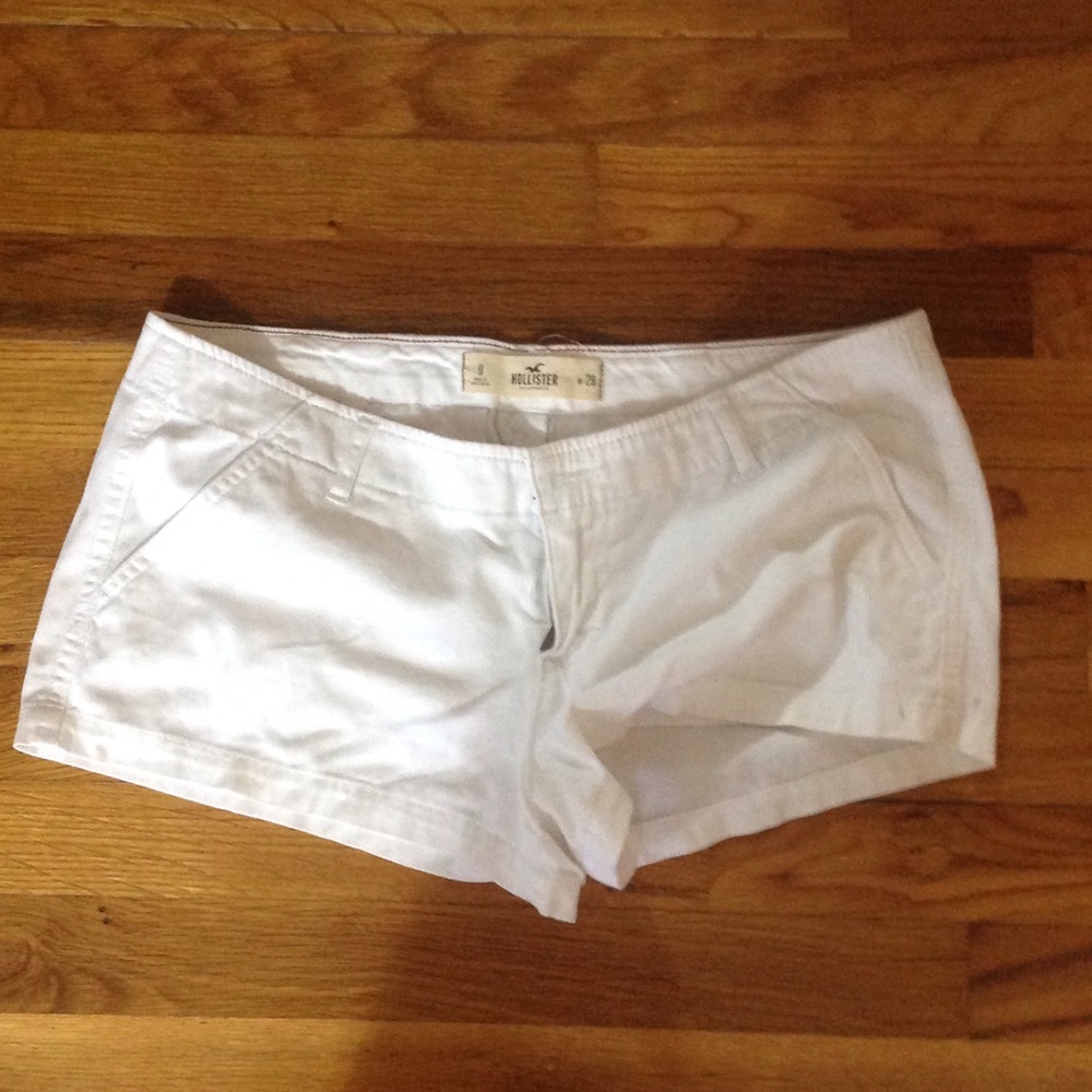 Hollister white shorts