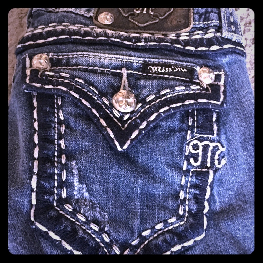 Miss Me Jeans with Wide Stitch Detailing
