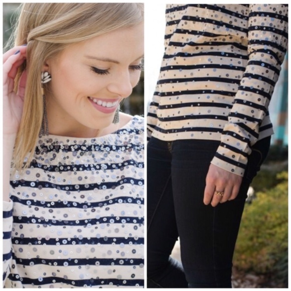 NWOT J. Crew Confetti Top