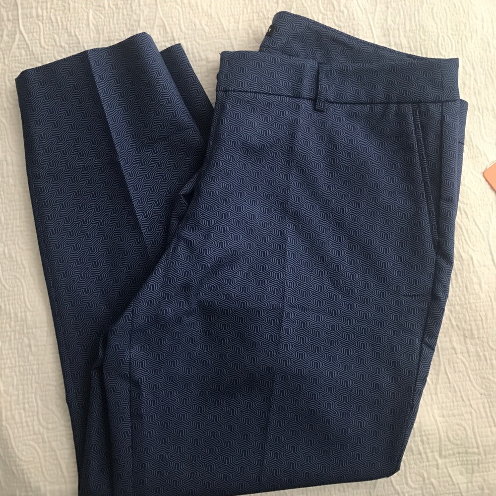 Blue ankle pants