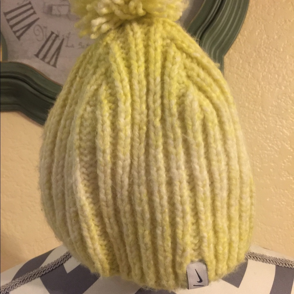 Nike yellow beanie