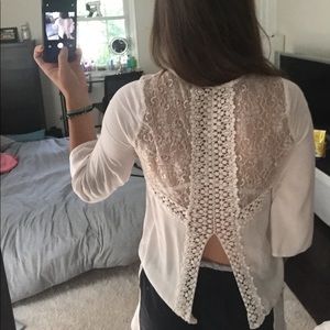 Boho white top