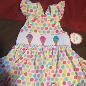 Southern Tots Smocked Bubble NWT size 3t