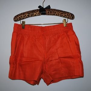 J. Crew Linen elastic waist shorts