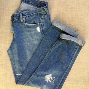 JCREW distressed vintage boyfriend jeans