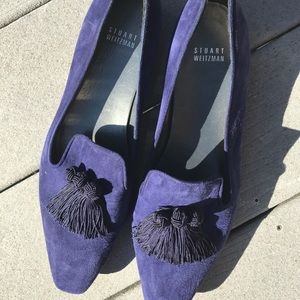 Stuart Weitzman Blue Suede Shoes